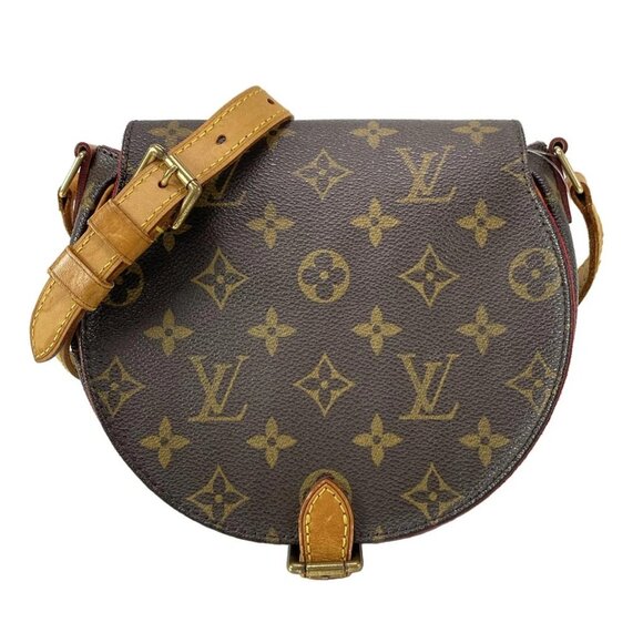 Auth LOUIS VUITTON Sac Tambourine M51179 Monogram - FL0014 Shoulder Bag - Picture 1 of 14